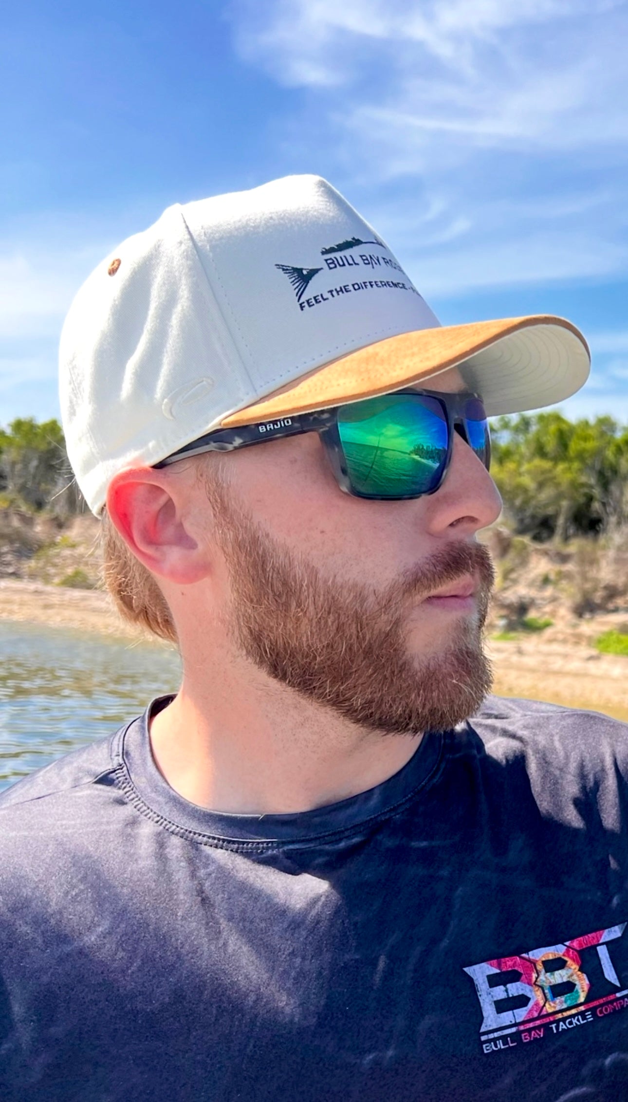 Bull Bay Cream & Tobacco Suede Hat