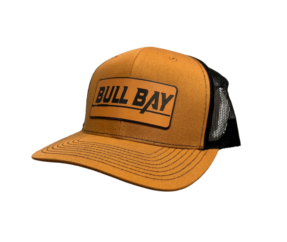 Bull Bay Leather Patch Trucker Hat