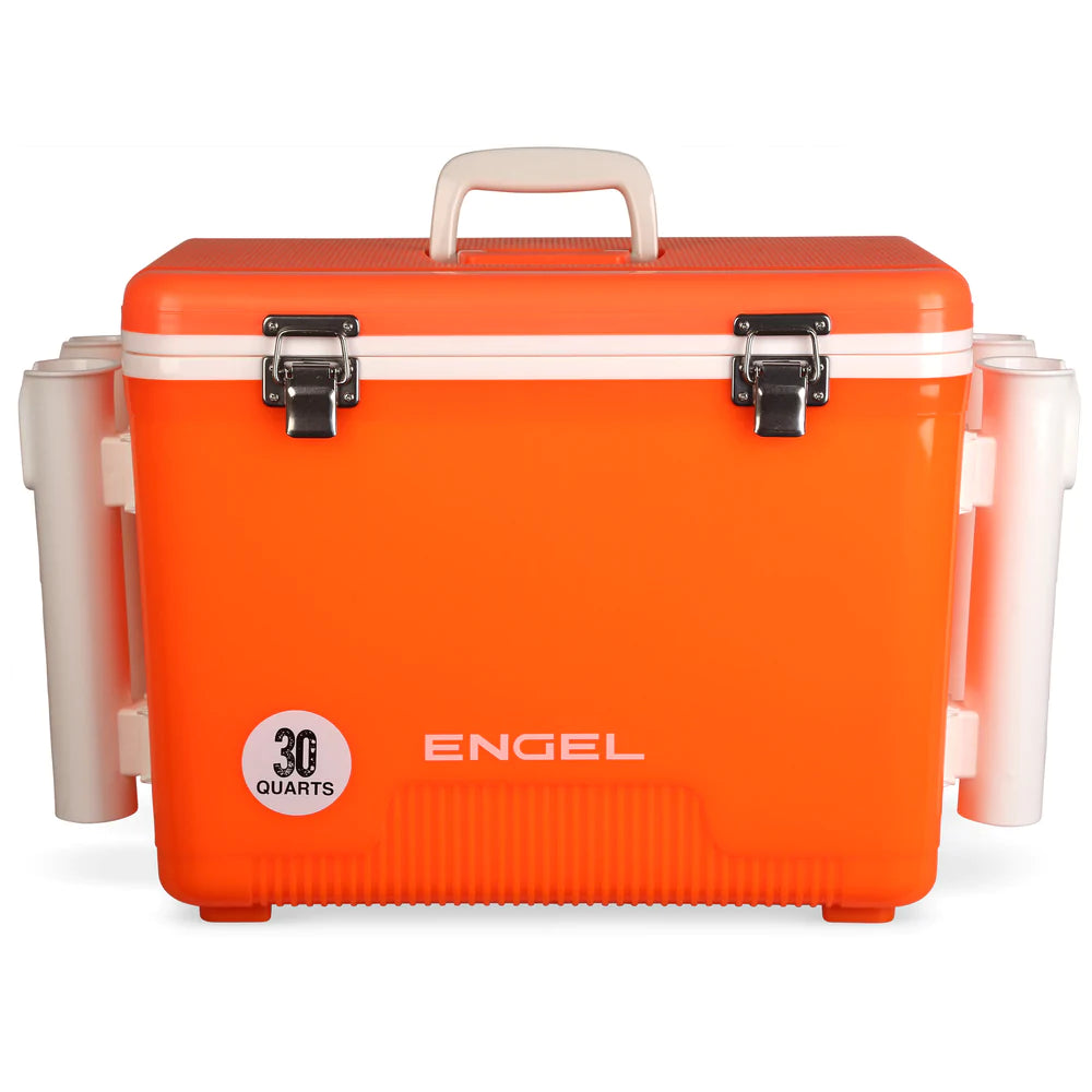 Engel 30 Quart Drybox/Cooler with Rod Holders – Bull Bay Tackle Company
