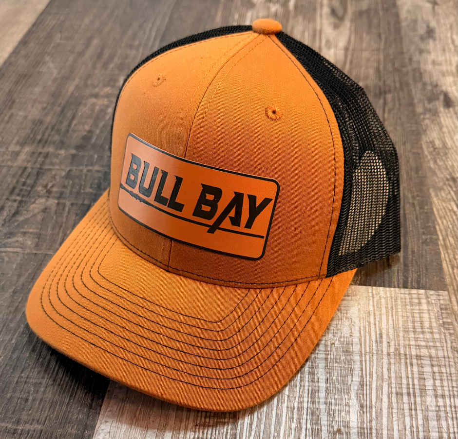 Bull Bay Leather Patch Trucker Hat