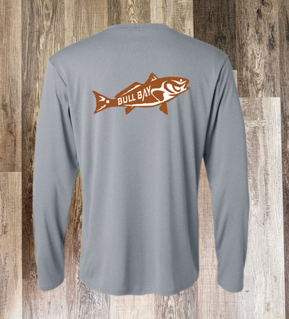 Redfish Performance Long Sleeve Shirt - Heather Steel