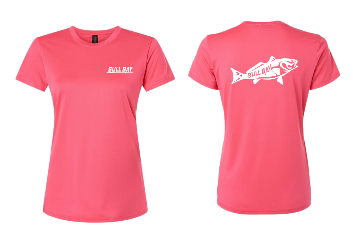 Ladies Redfish Performance Short Sleeve Shirt - Pink