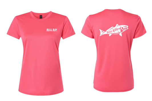 Ladies Redfish Performance Short Sleeve Shirt - Pink
