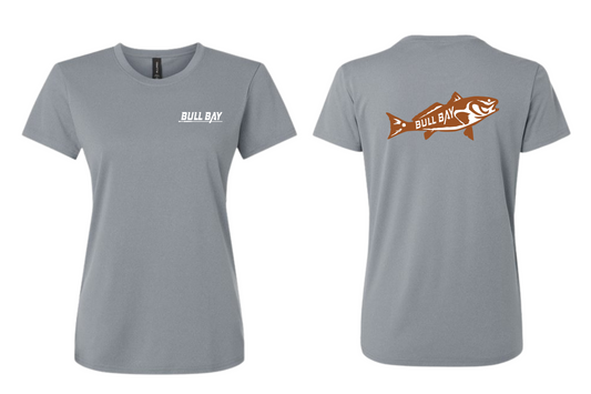 Ladies Redfish Performance Short Sleeve Shirt - Steel