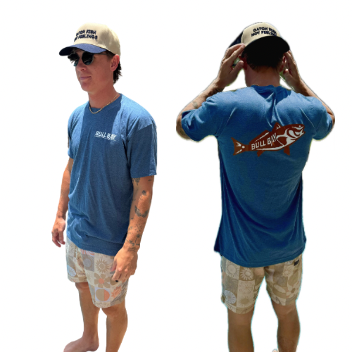 Redfish Ultra Soft Short Sleeve Shirt - Heather Blue