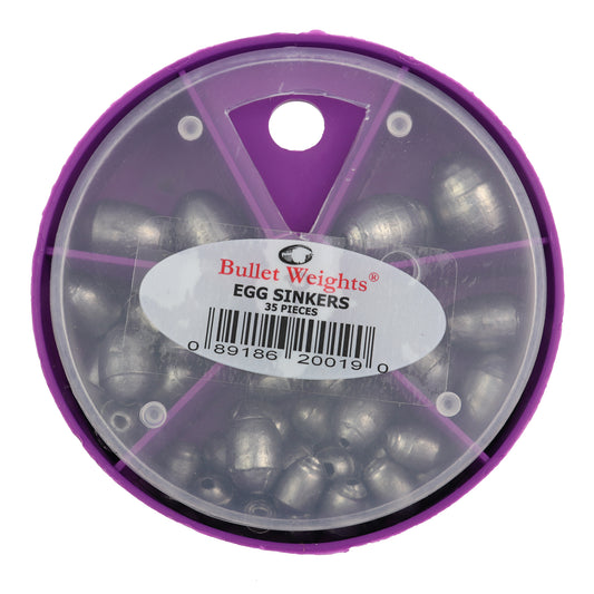Bullet Weight Skillet Assort, Egg Sinker 35pk