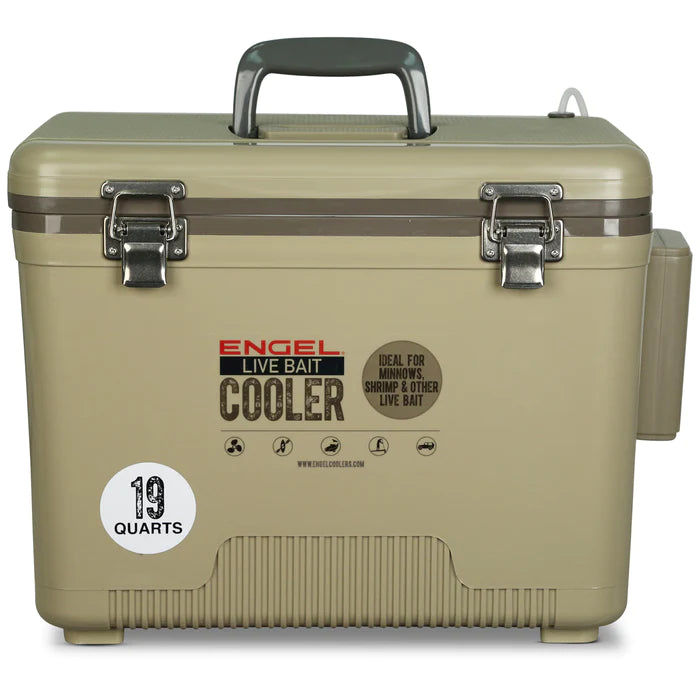 Engel 19 quart Engel Live bait Pro Cooler with Rechargeable Aerator