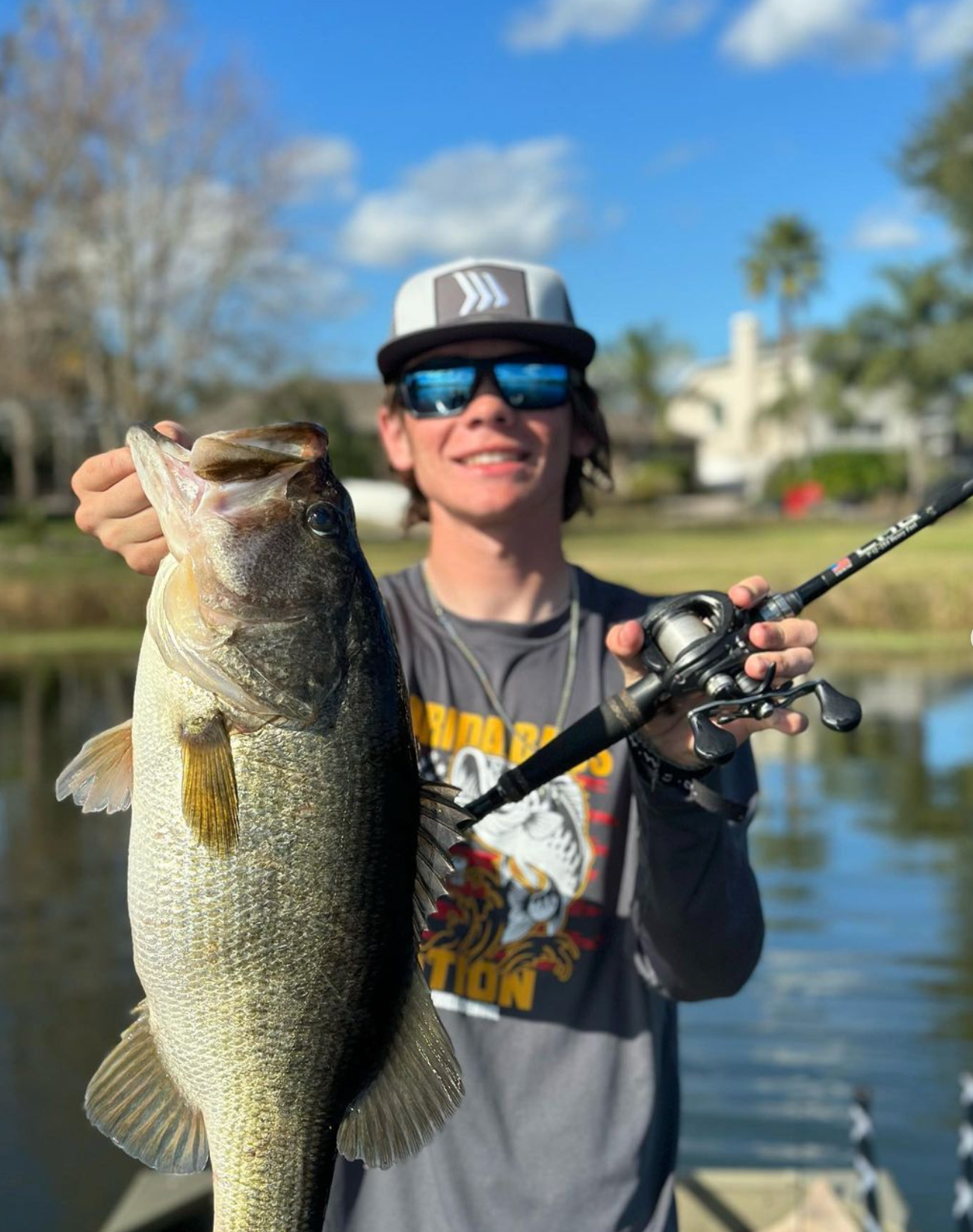 36 inch rod with baitcaster LMG Baitcasting Rod