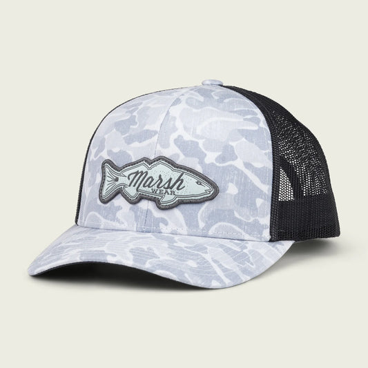 Marsh Wear- Redfish Logo Trucker (Copahee Camo)