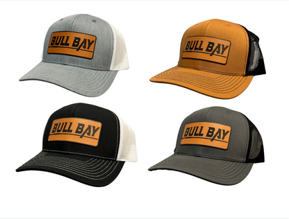 Bull Bay Leather Patch Trucker Hat