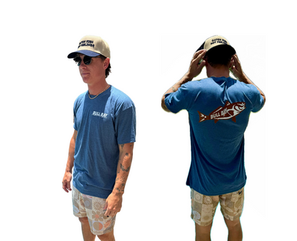 Redfish Ultra Soft Short Sleeve Shirt - Heather Blue