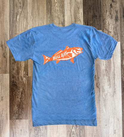 Redfish Ultra Soft Short Sleeve Shirt - Heather Blue