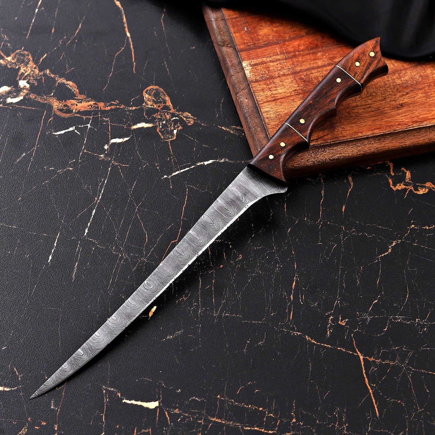 Fishing Fillet Knife Custom Damascus Steel Knife - Wholesale