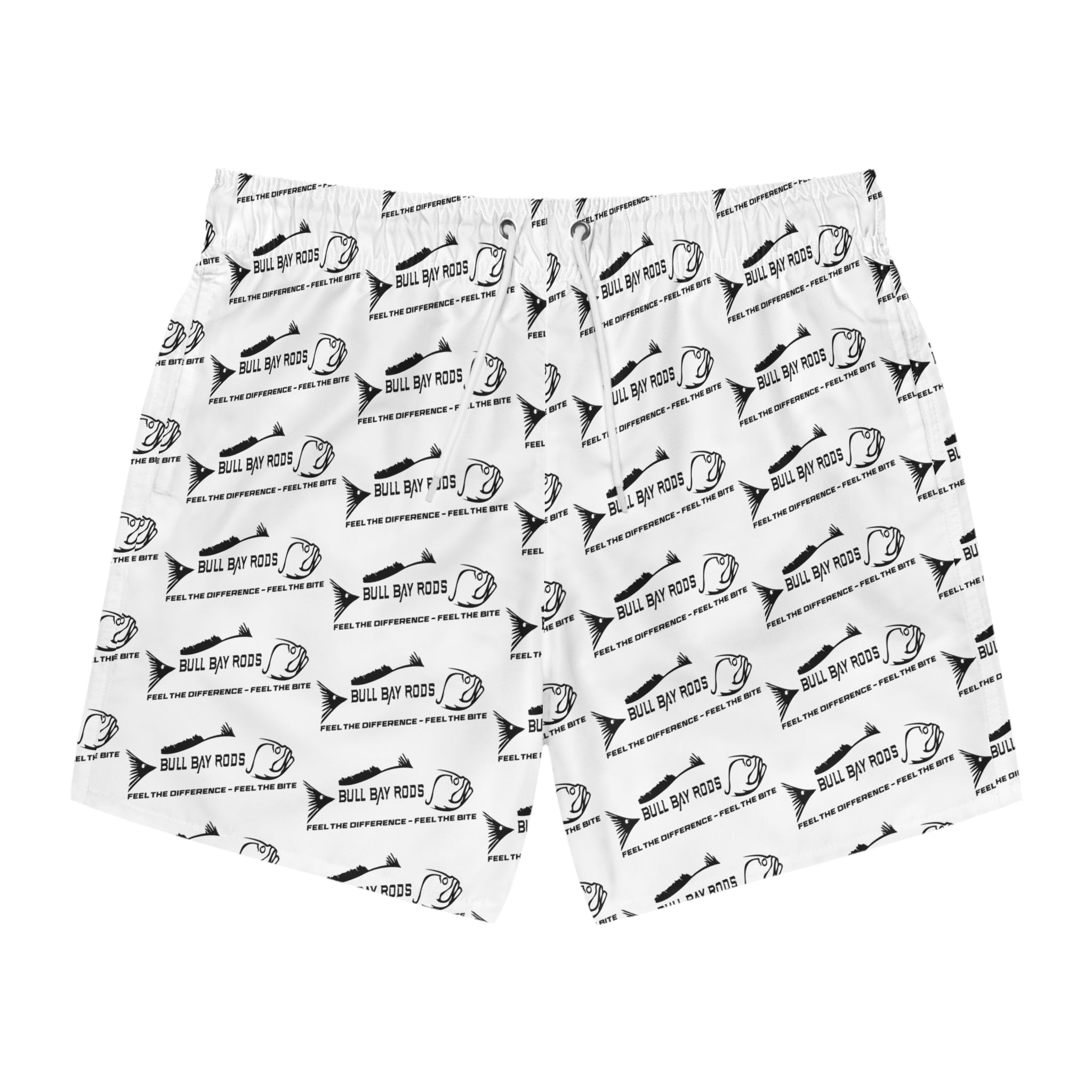 Bull Bay Mens Swim Trunks White