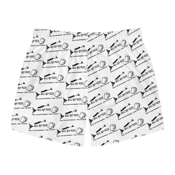 Bull Bay Mens Swim Trunks White