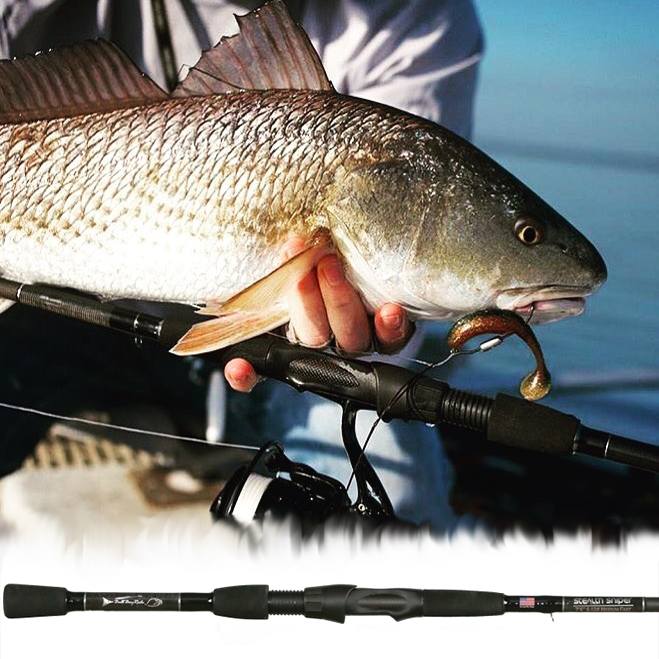 Bull Bay Rods Assault Spinning Rod w/ Full Cork Grip – Florida Fishing  Products