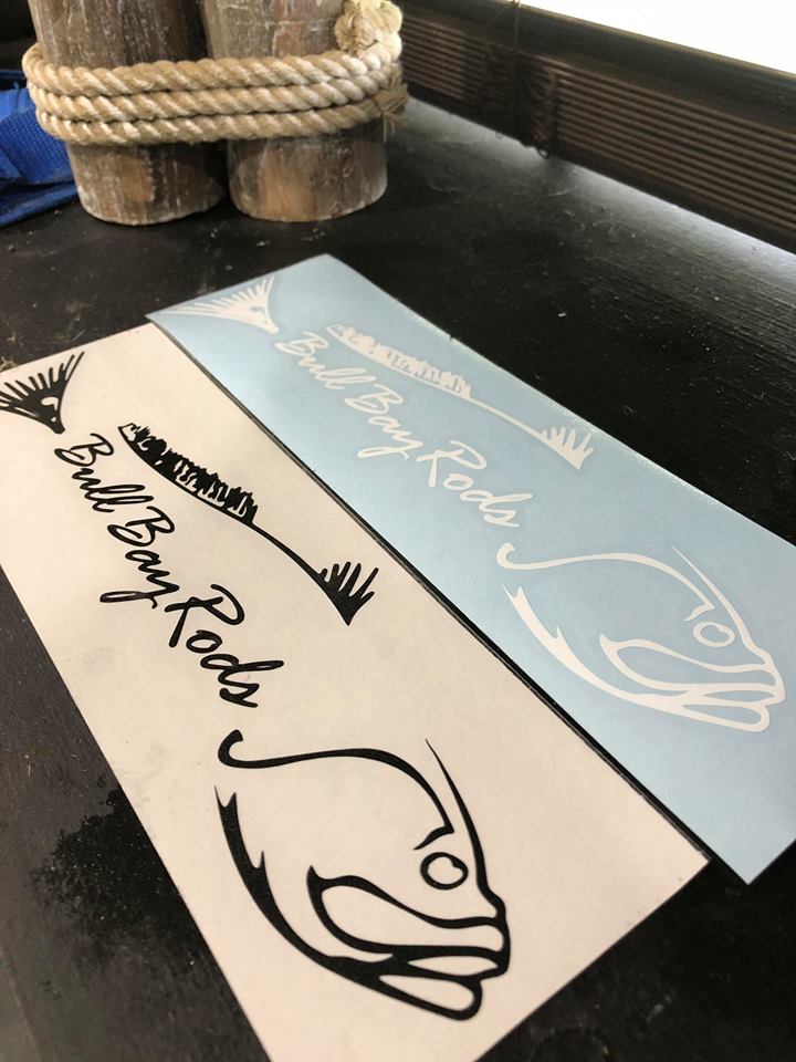 Bull Bay Rods 15" Boat/Car Vinyl Decal