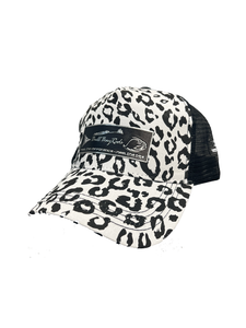 Ladies Animal Print Ponytail Hat